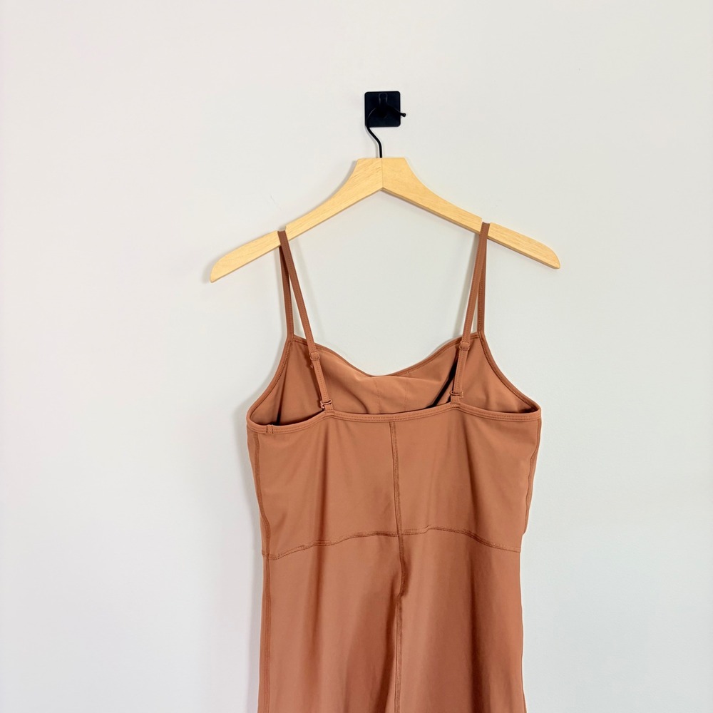 Old Navy Active Powersoft 7/8 Go-Dry Cami Bodysuit Jumpsuit Brown Large Womens - Picture 5 of 9